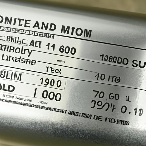 Determining the Cost of 100 Pounds of Aluminum